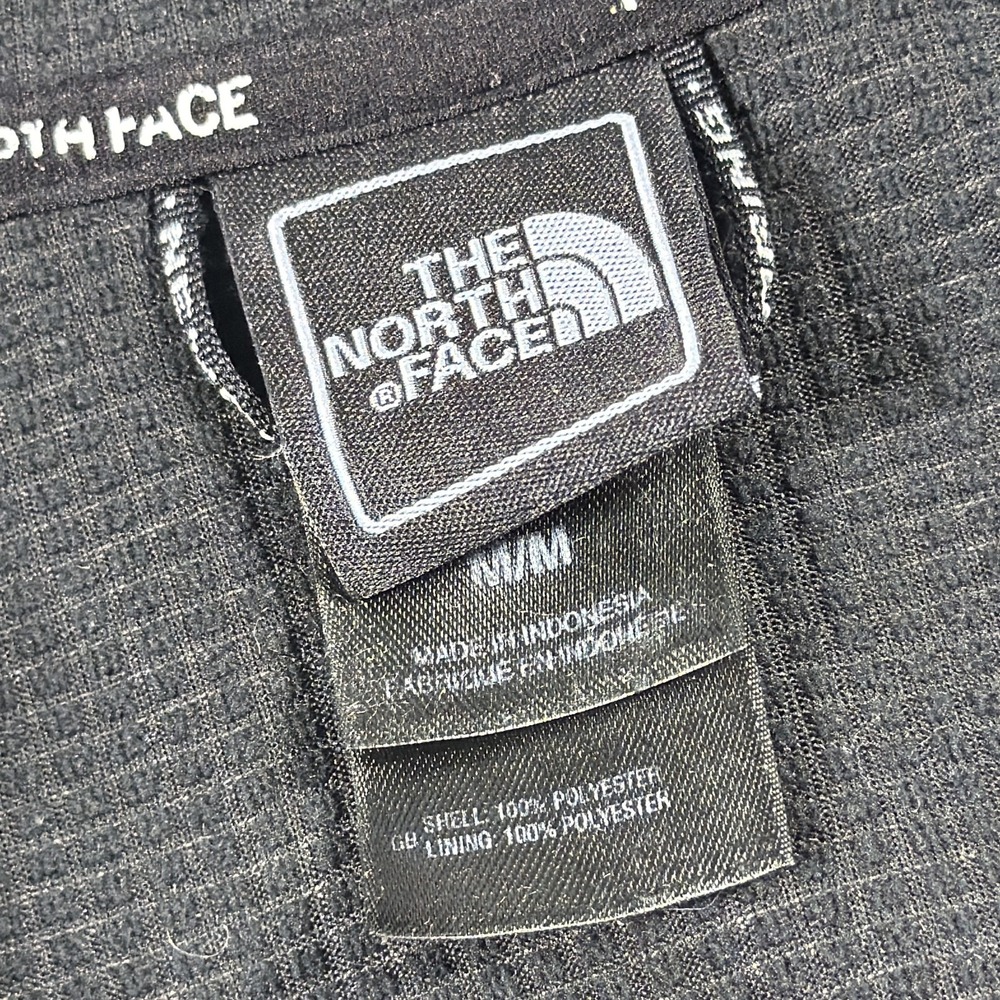 North Face Jacket Womens Medium Black WindWall Fleece Hooded Full Zip Outdoor - Picture 7 of 9
